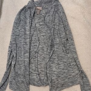 Asymmetrical Grey Cardigan Sweater